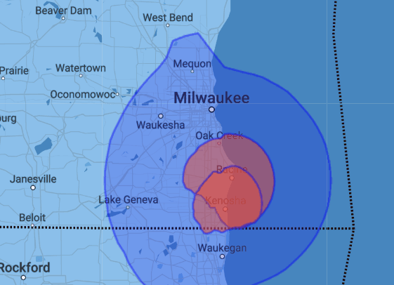 WRJN Coverage Map